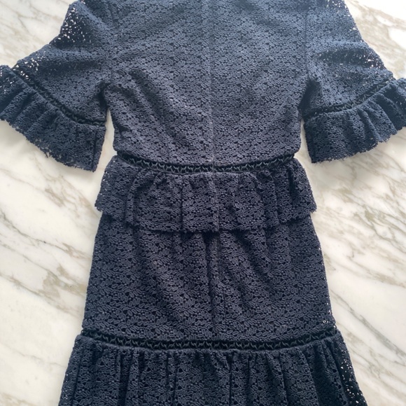 STEVIE MAY Black Crochet Mini Dress - Picture 4 of 7